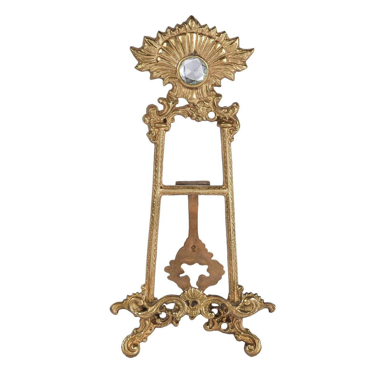 Sunburst Easel - Medium in Brass
