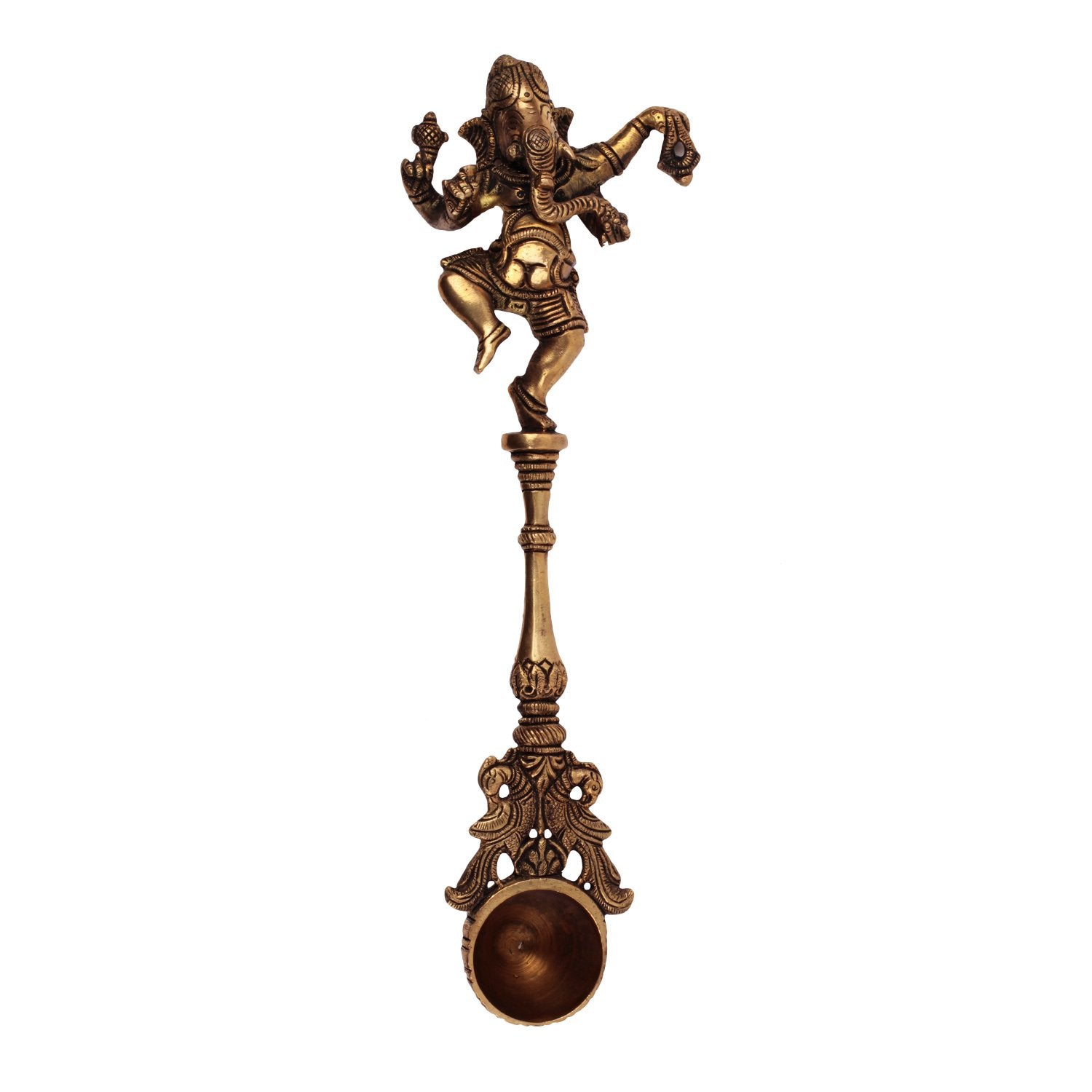 Ganesha Holy Water Spoon - Brass