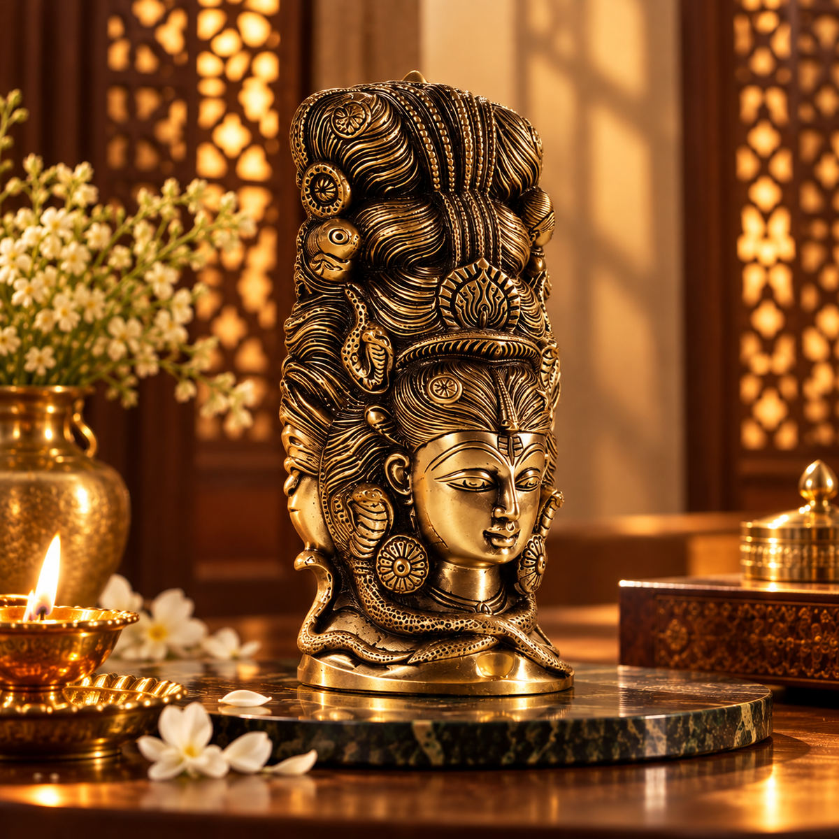 Parvati - Head in Brass