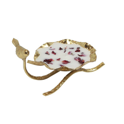 Humming Bird Candle - Single Gold in Metal