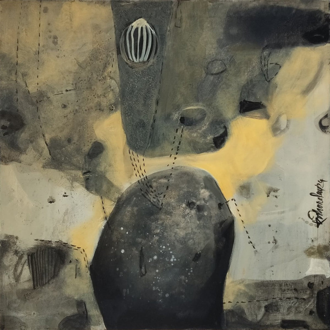 Untitled Kishore Roy -  Acrylic on canvas