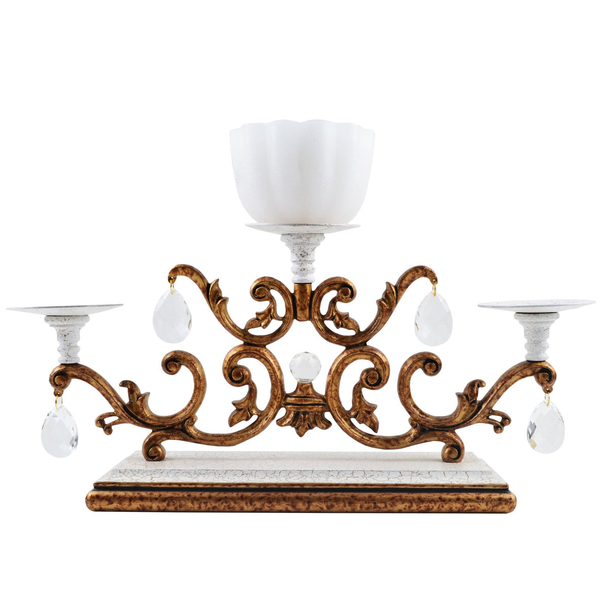 Vine Candle Stand - Gold in Metal