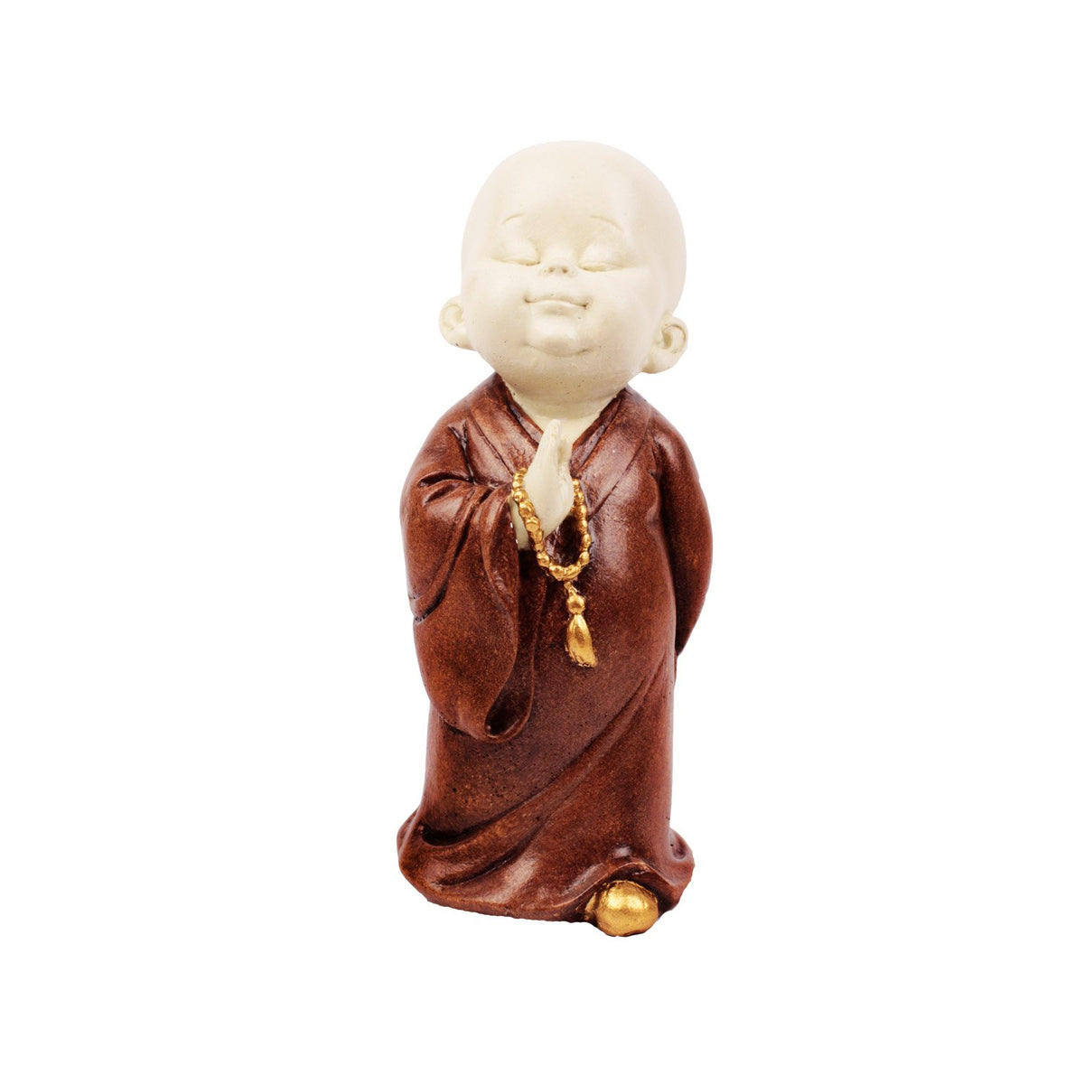 Chanting Monk - Brown in Composite Marble