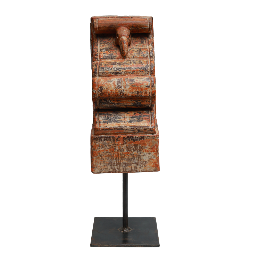 Nalanda Carving on Stand - Wood