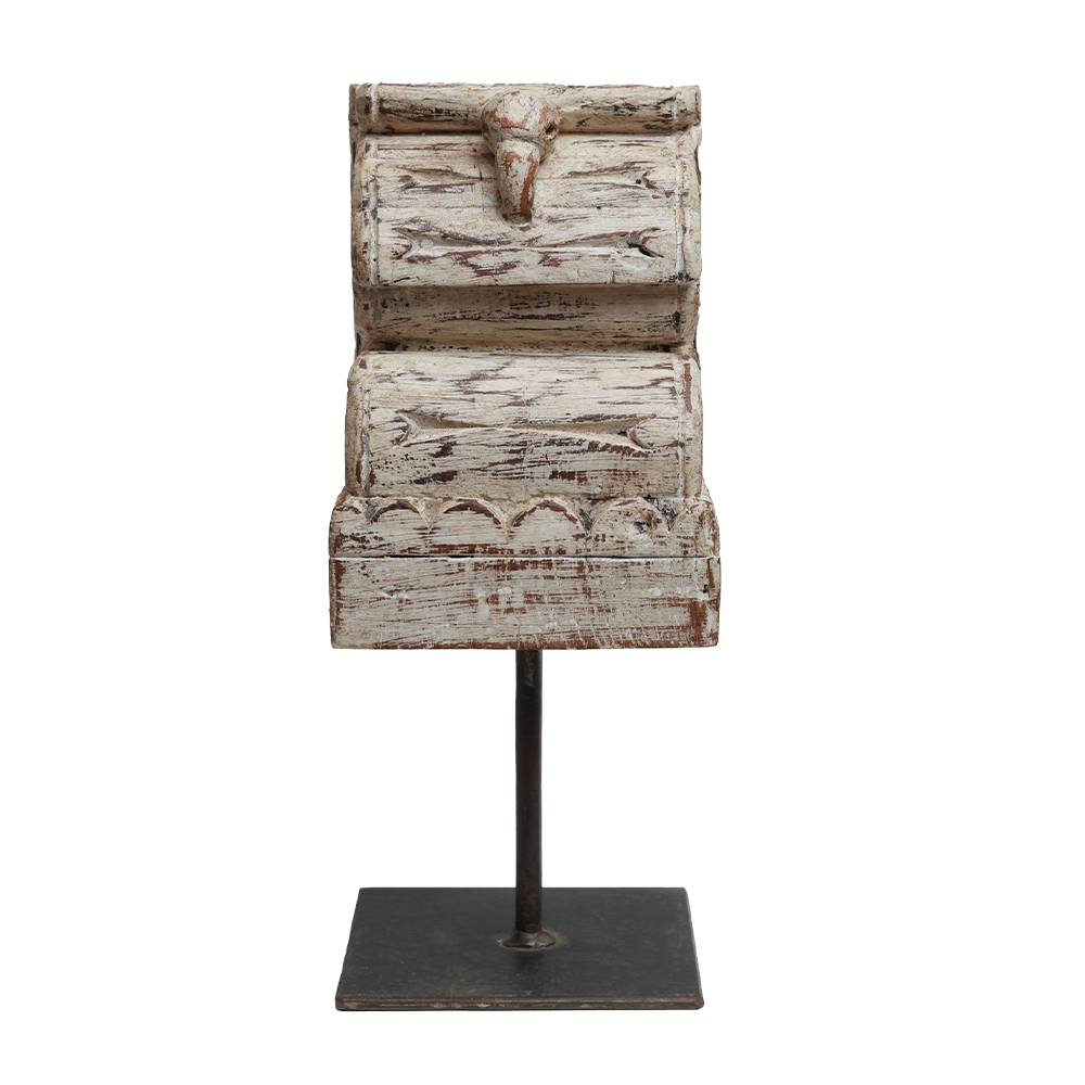 Nalanda Carving on Stand - Wood