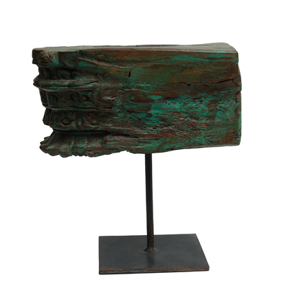 Nalanda Carving on Stand - Wood