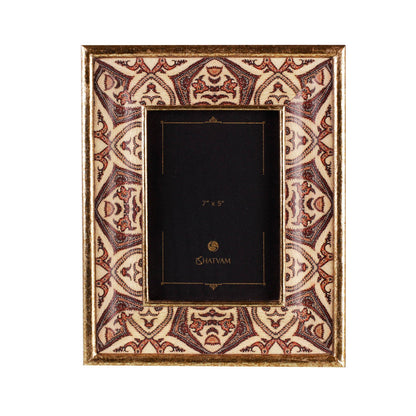 Jamevar Photo Frame - Large in Wood
