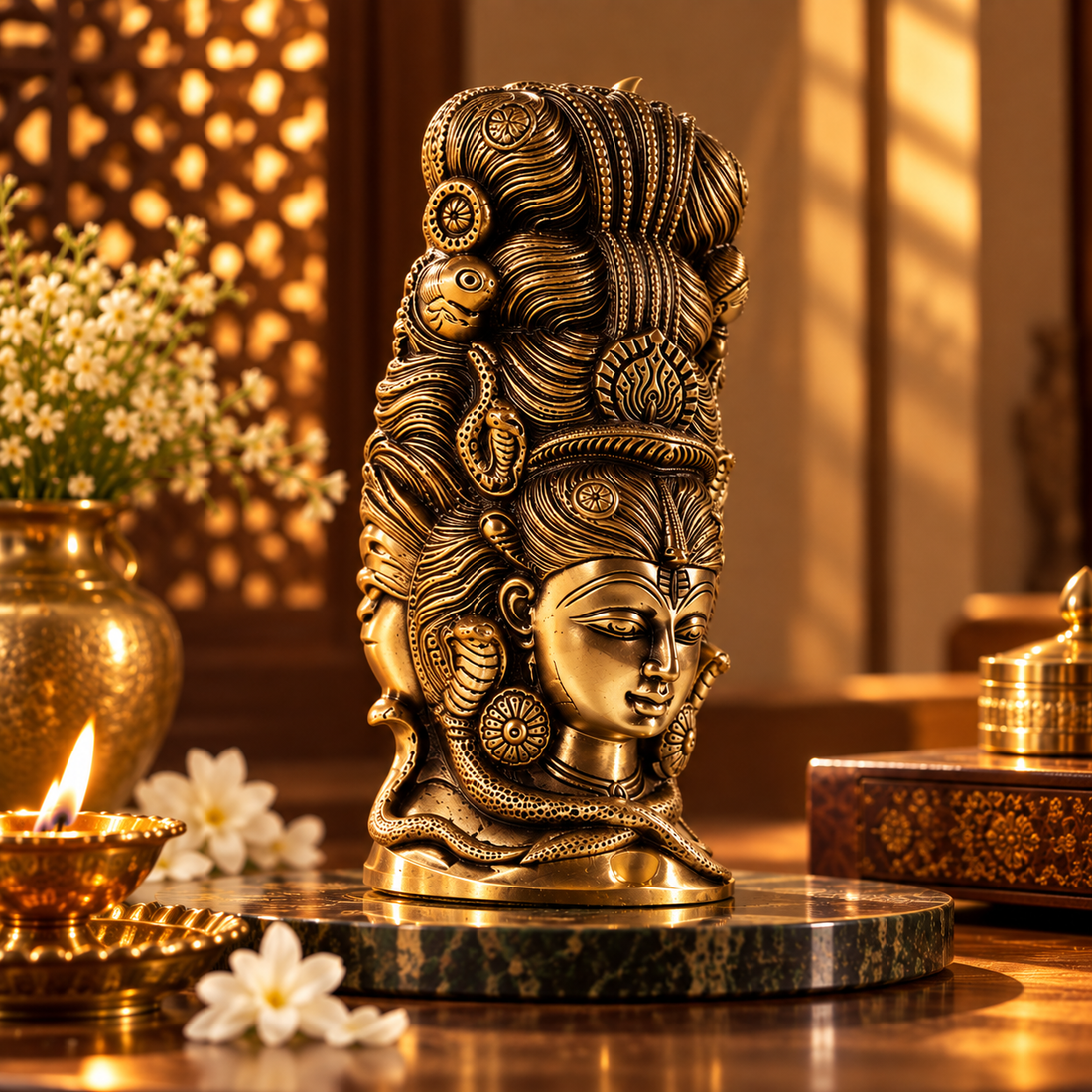 Parvati - Head in Brass