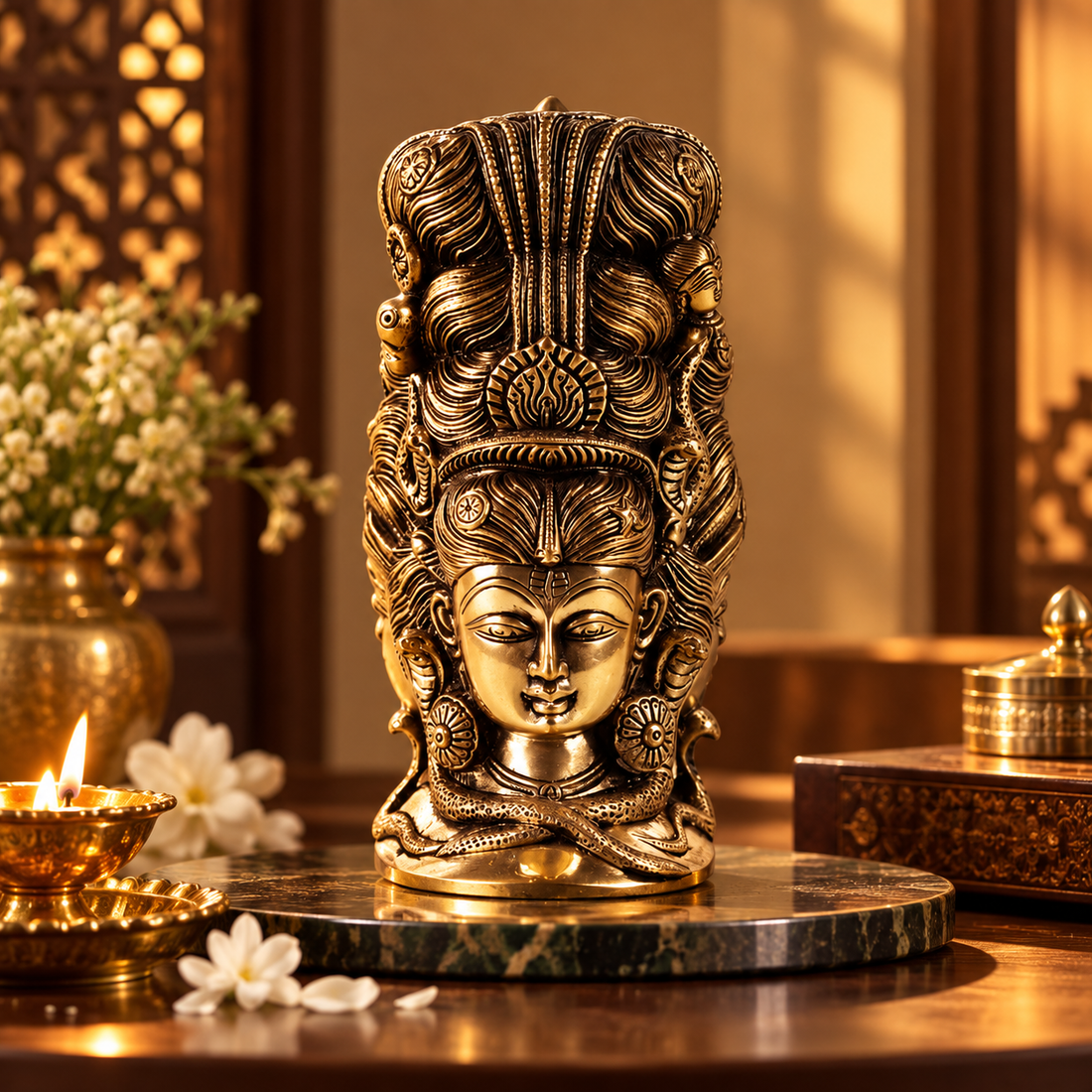 Parvati - Head in Brass