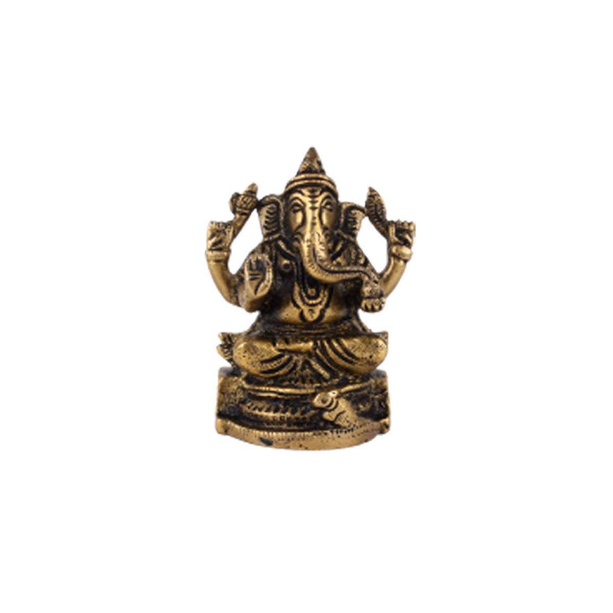 Laxmi And Ganpati Idol - Brass