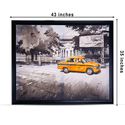 Journey Through Kolkata By Arpan Bhowmik - Acrylic on canvas