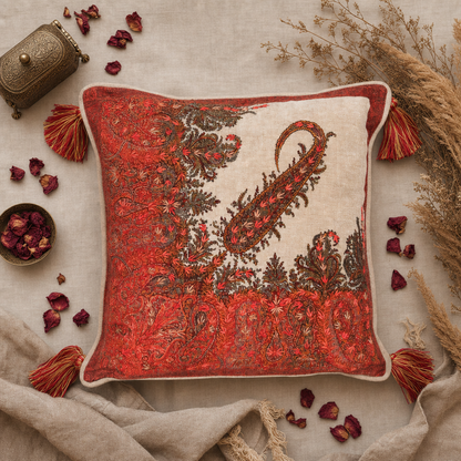 Jamawar Cushion - Paisley