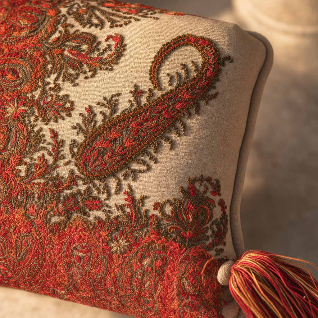 Jamawar Cushion - Paisley