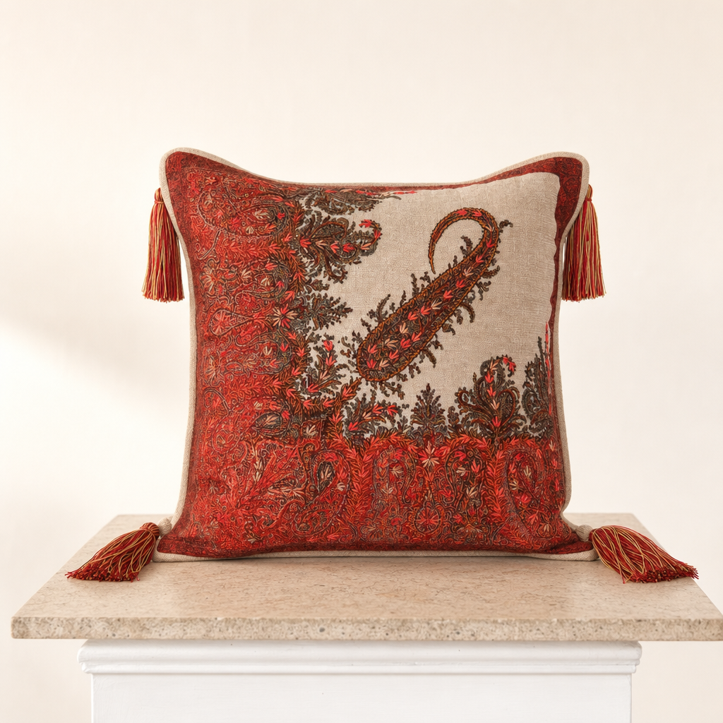 Jamawar Cushion - Paisley