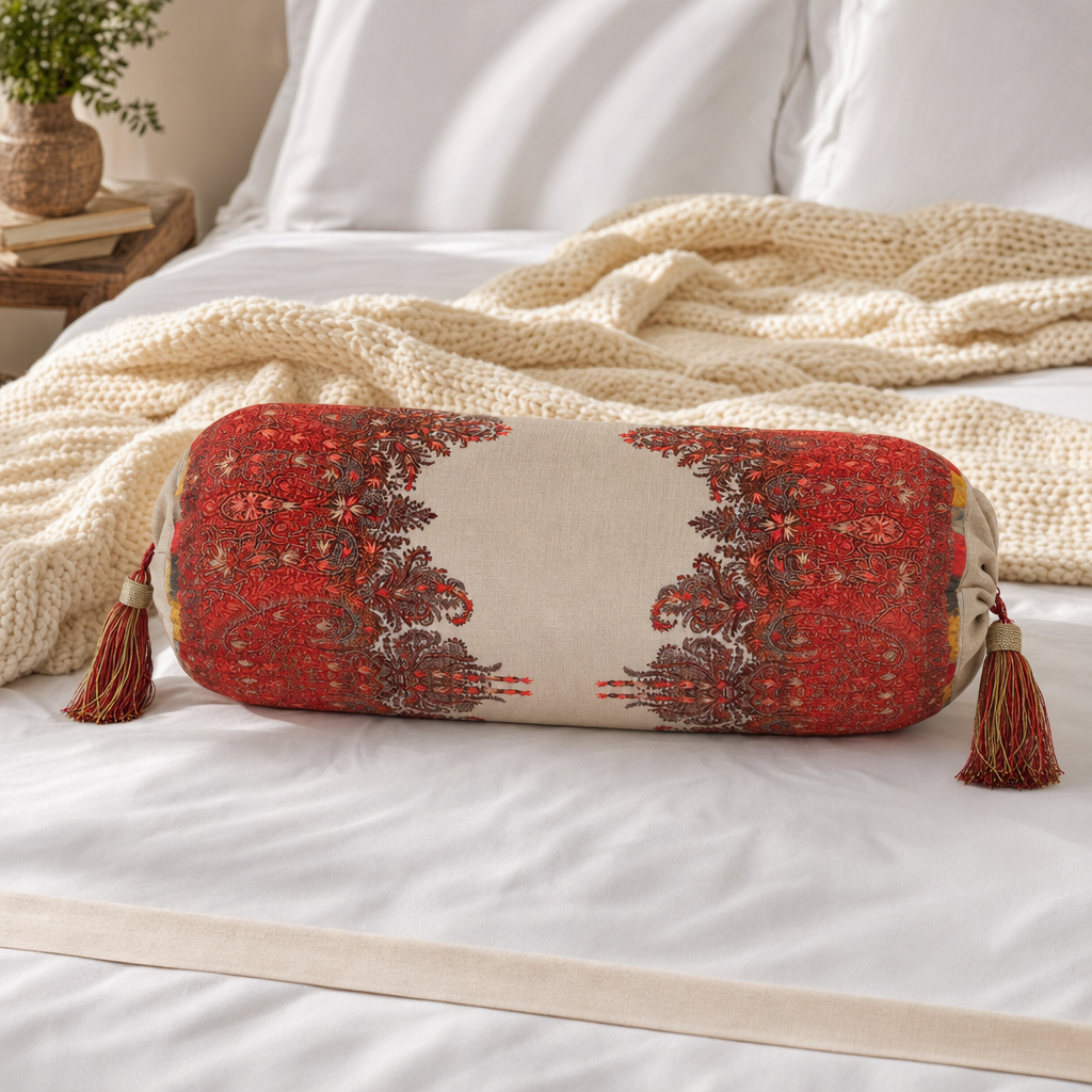Jamawar Cushion - Bolster