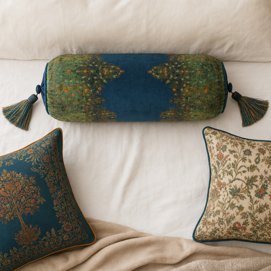Jamawar Cushion - Bolster