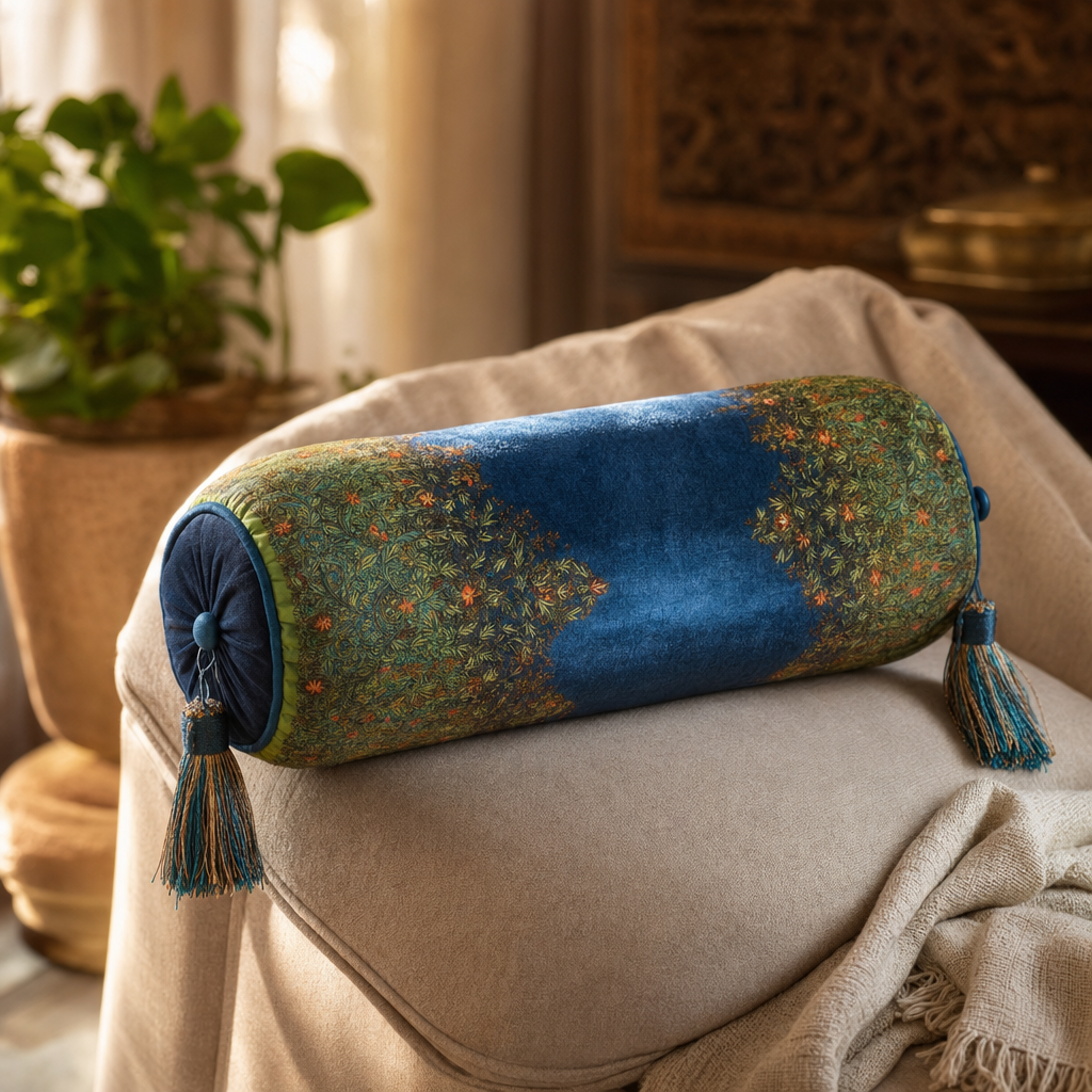 Jamawar Cushion - Bolster