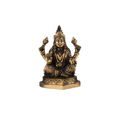 Laxmi And Ganpati Idol - Brass