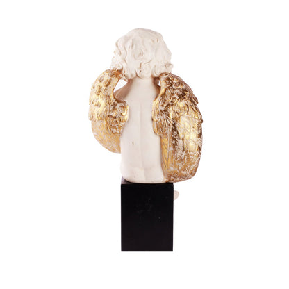 Seated Cherub - Beige in  Composite Marble