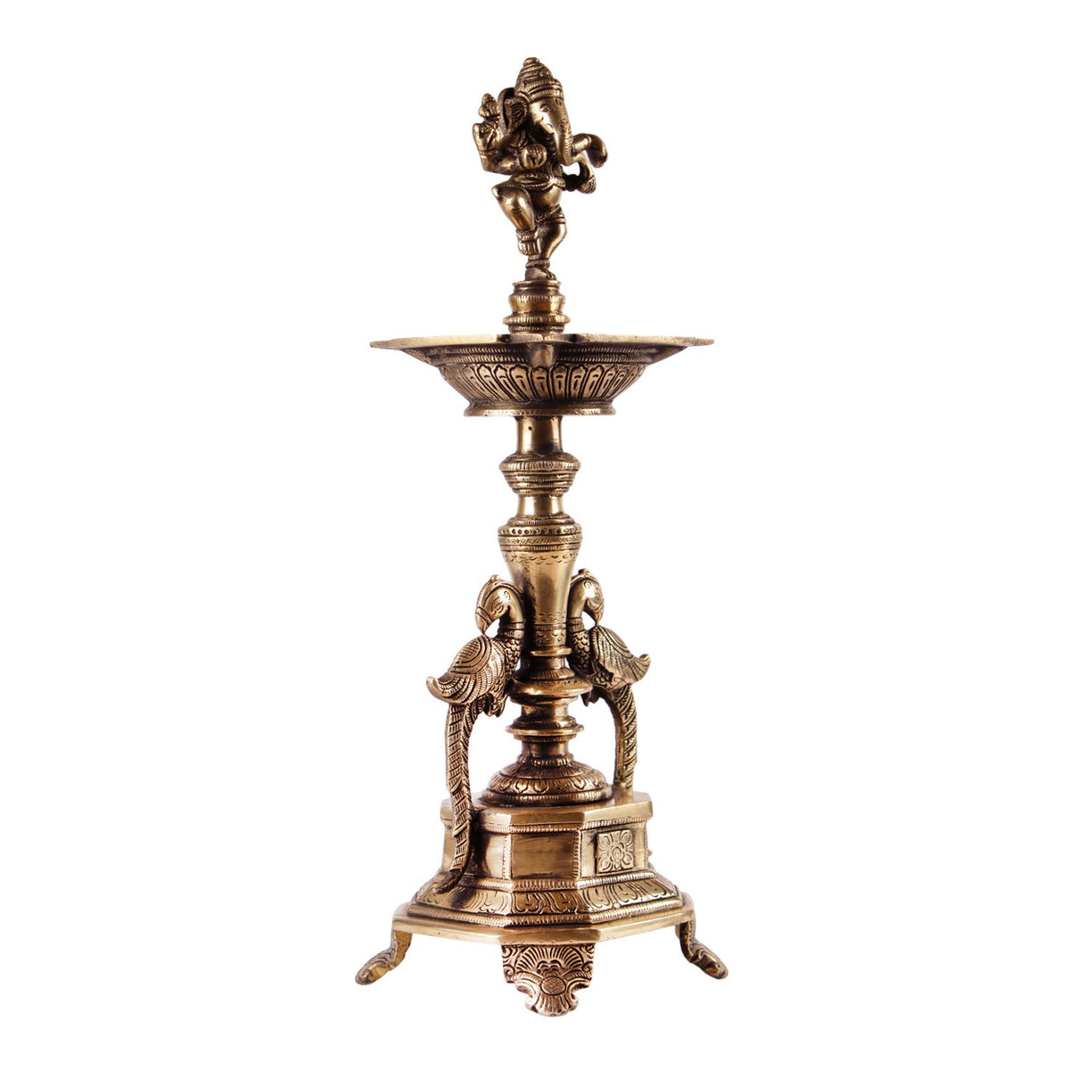 Ganpati Deep Stand - Small in Brass