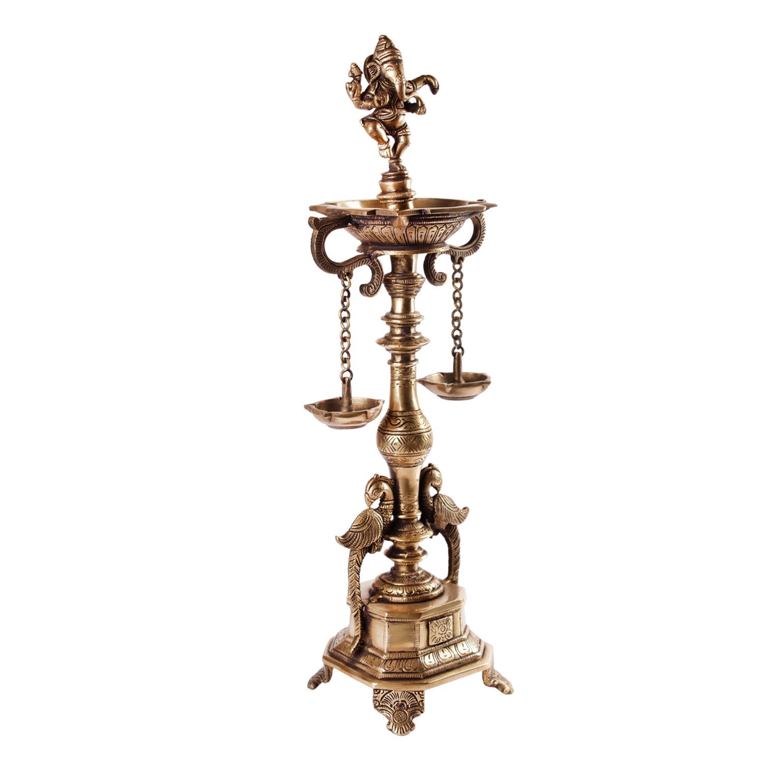 Ganesh Deep Stand - Large in Brass