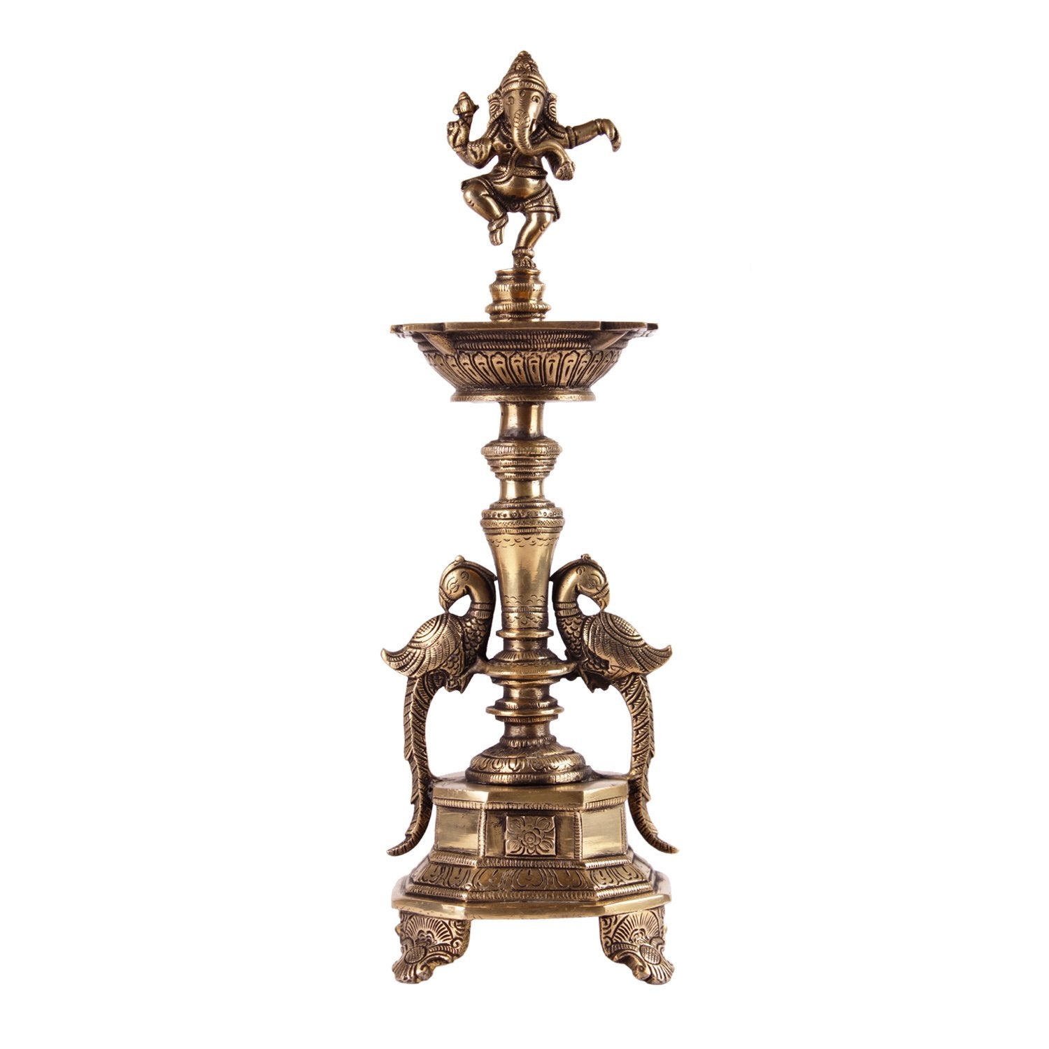 Ganpati Deep Stand - Small in Brass