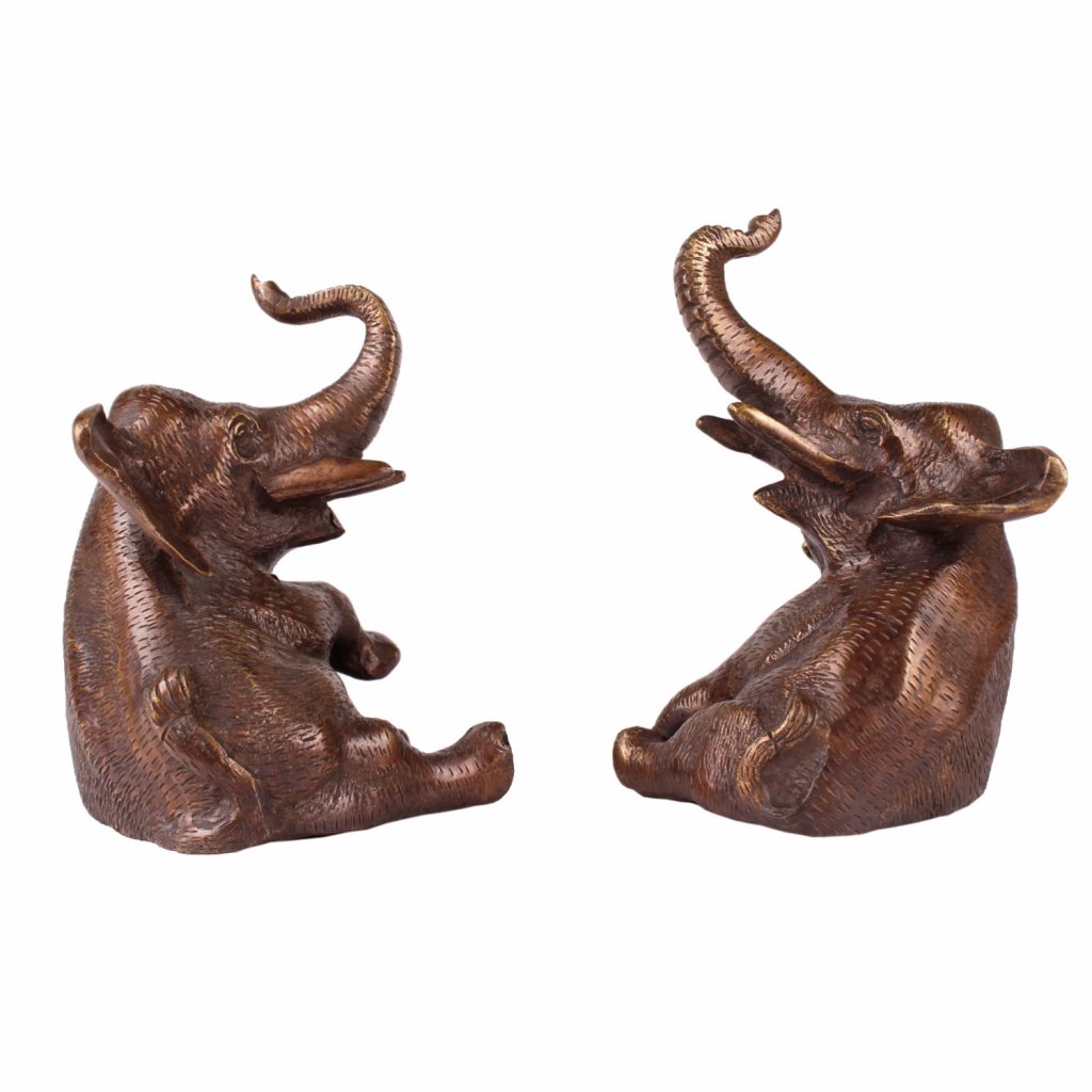 Brass Elephant Bookends – Ishatvam